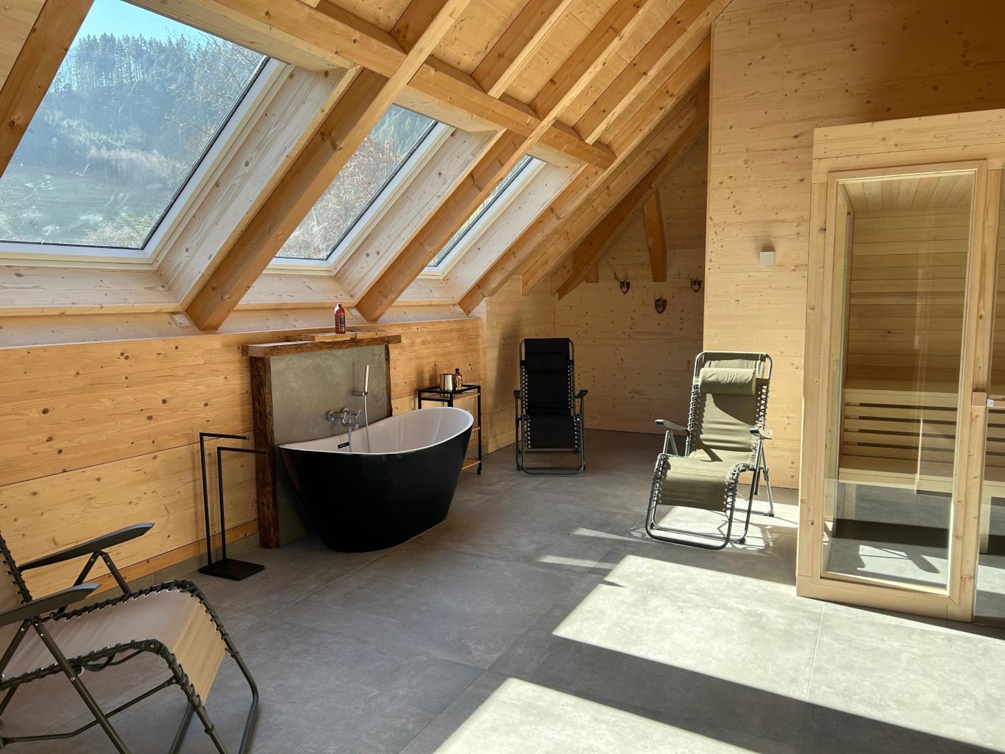 Ferienwohnung Im Loft-Style Mit Sauna Im Historischen Schwarzwaldhof Simonswald Eksteriør bilde